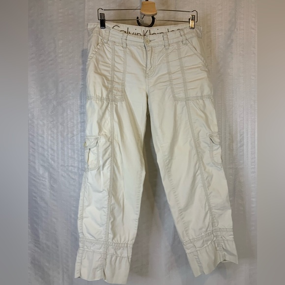 Calvin Klein Jeans khaki cargo pants sz 10 - Picture 7 of 8